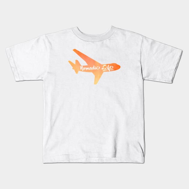 Nomadic Life Kids T-Shirt by TaliDe